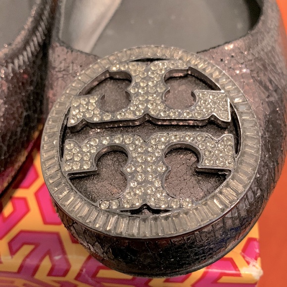 Tory Burch Reva Rhinestone Flats Sz 8.5 - Picture 13 of 13